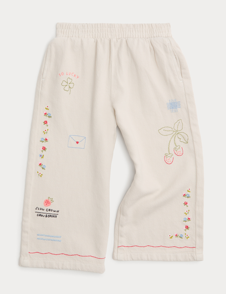 Denim Embroidered Jeans (1-8 Yrs)