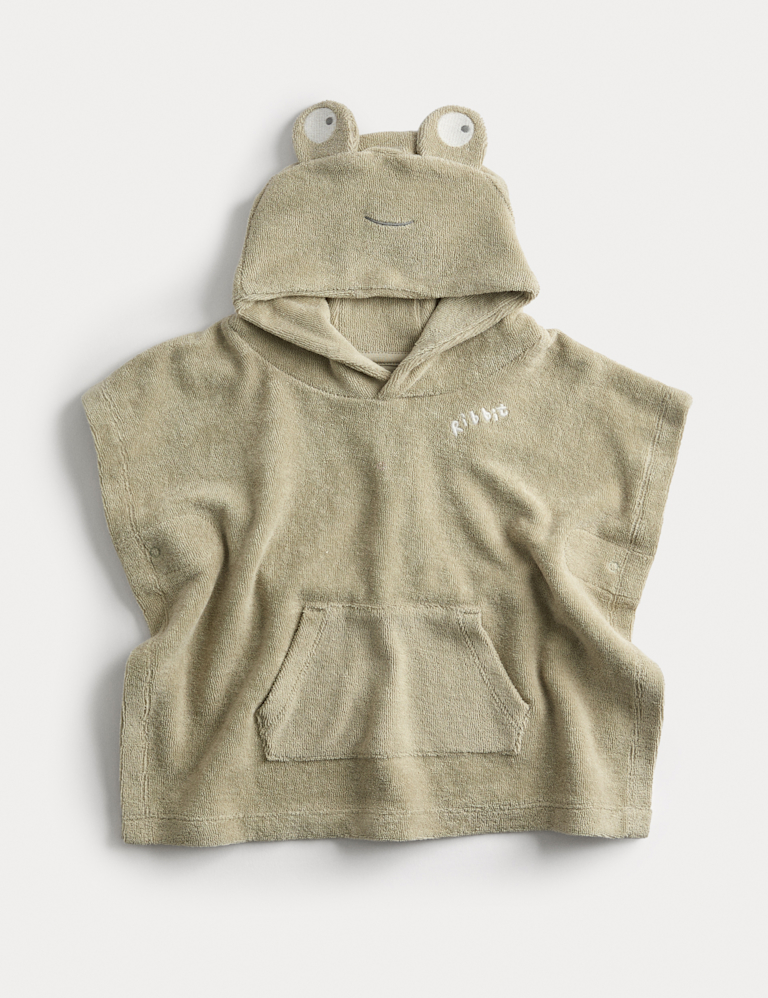 Pure Cotton Frog Poncho (0-3 Yrs)