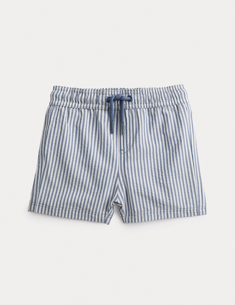Stripe Seersucker Swim Shorts (0-3 Yrs)