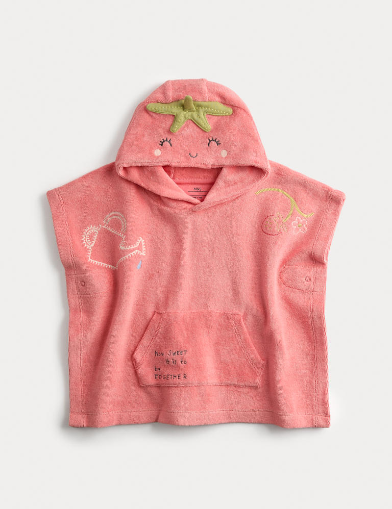 Pure Cotton Towel Poncho (0-3 Yrs)