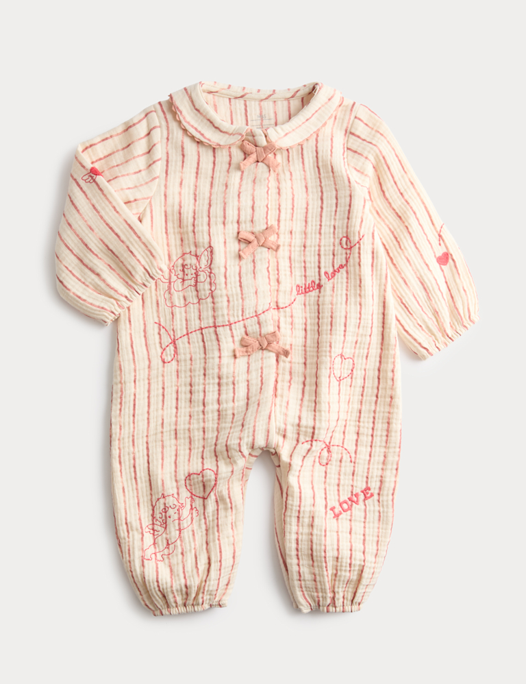 Pure Cotton Cupid Striped All in One (0-3 Yrs)