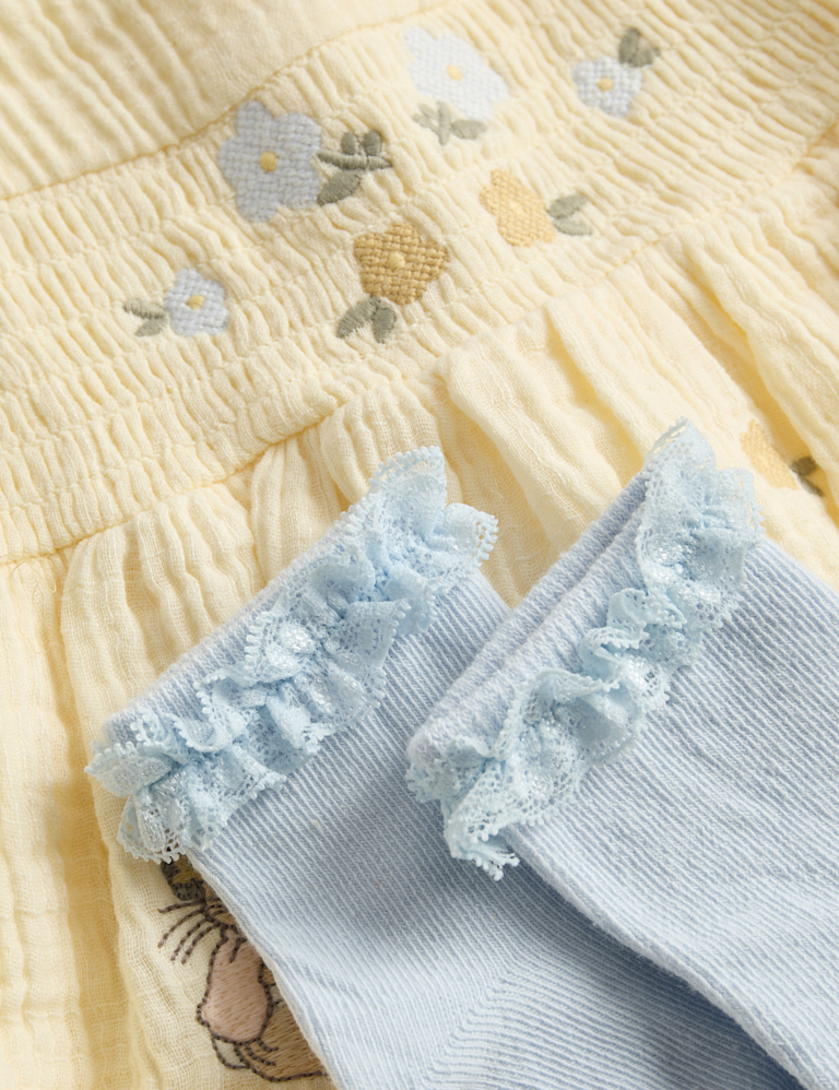 3 Piece Pure Cotton Peter Rabbit™ Outfit (0-3 Yrs)