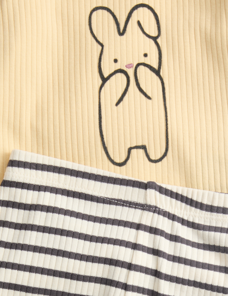 2pc Cotton Rich Bunny Outfit (0-3 Yrs)