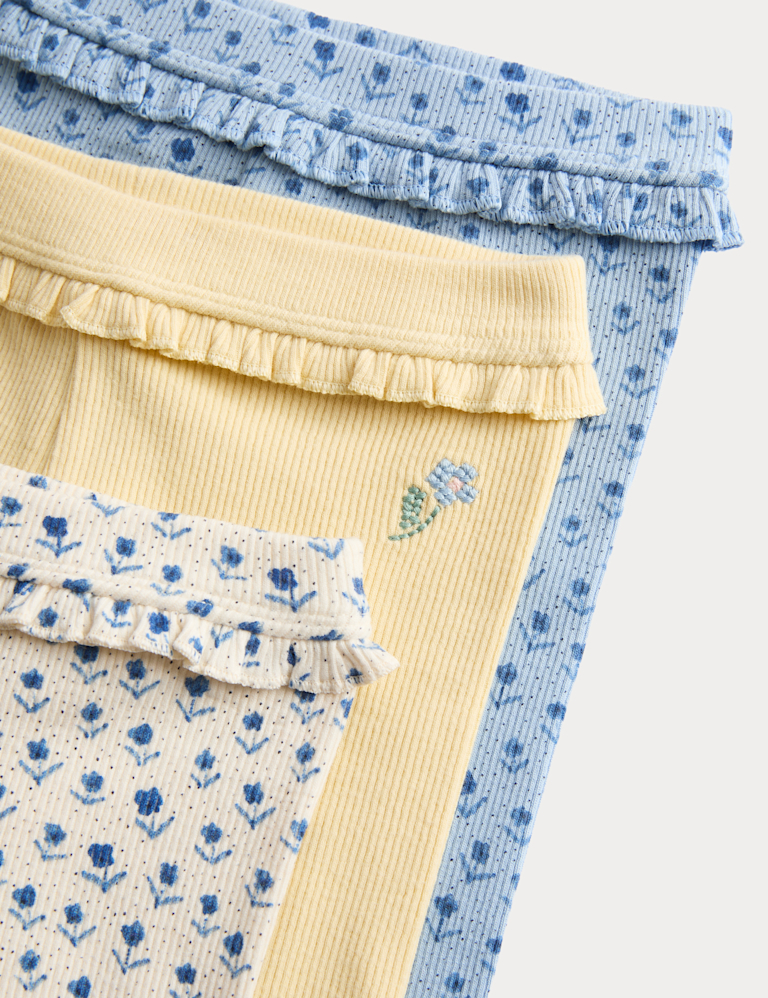 3 Pack Cotton Rich Leggings (0-3 Yrs)