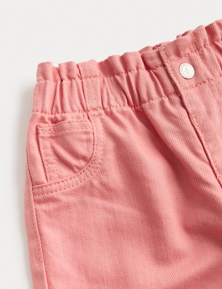 Cotton Rich Paperbag Jeans (0-6 Yrs)