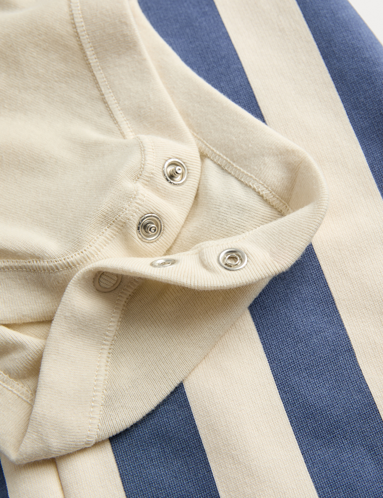 Jersey Striped Dungaree Outfit (0-3 Yrs)