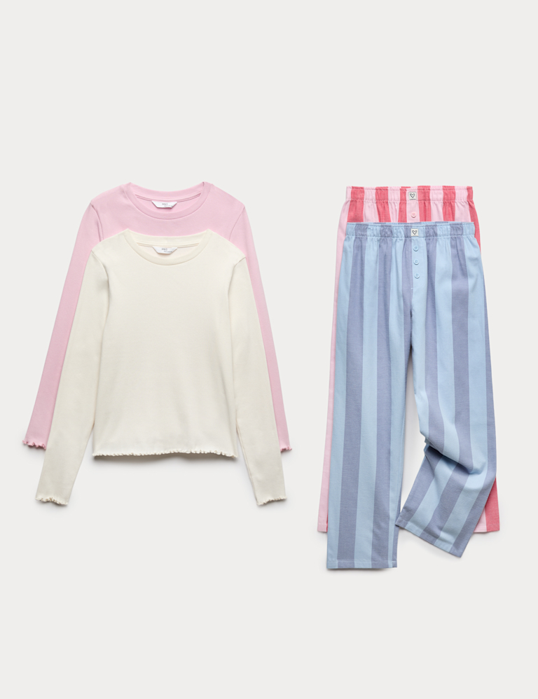 2 Pack Striped Pyjama Sets (6-16 Yrs)