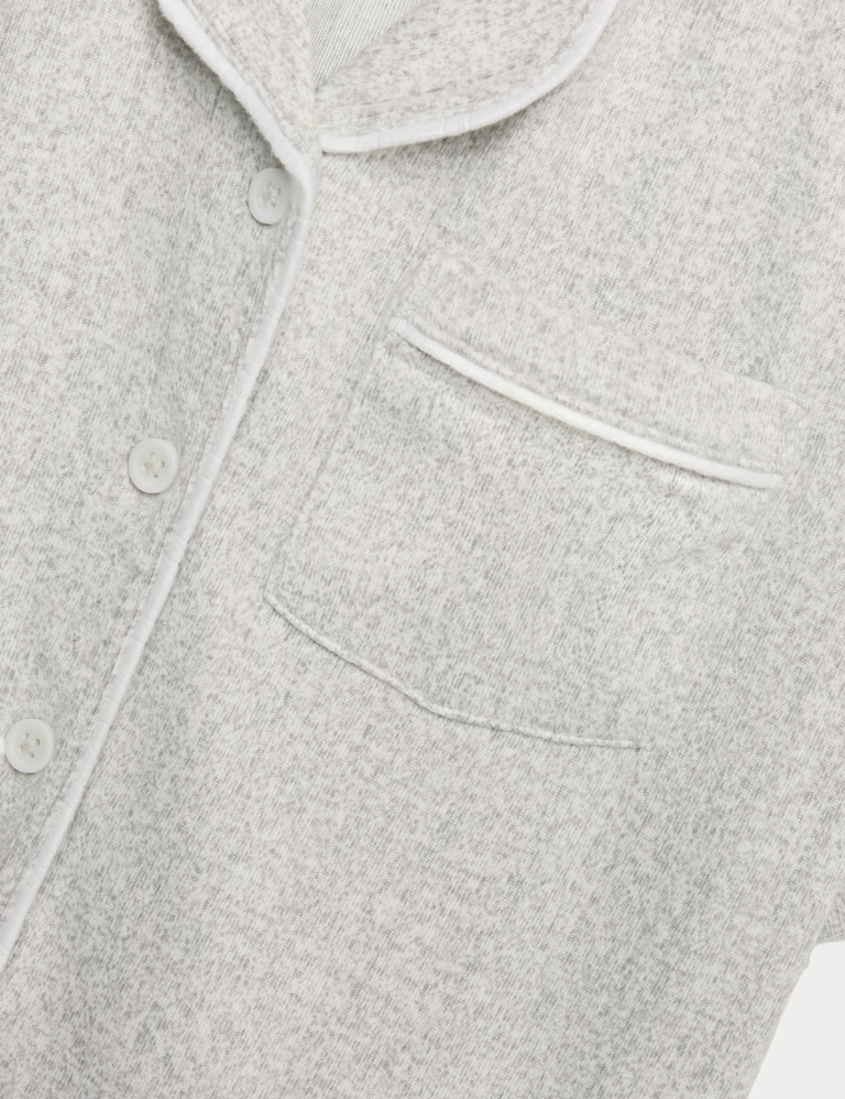 Brushed Pointelle Revere Pyjamas (1-16 Yrs)