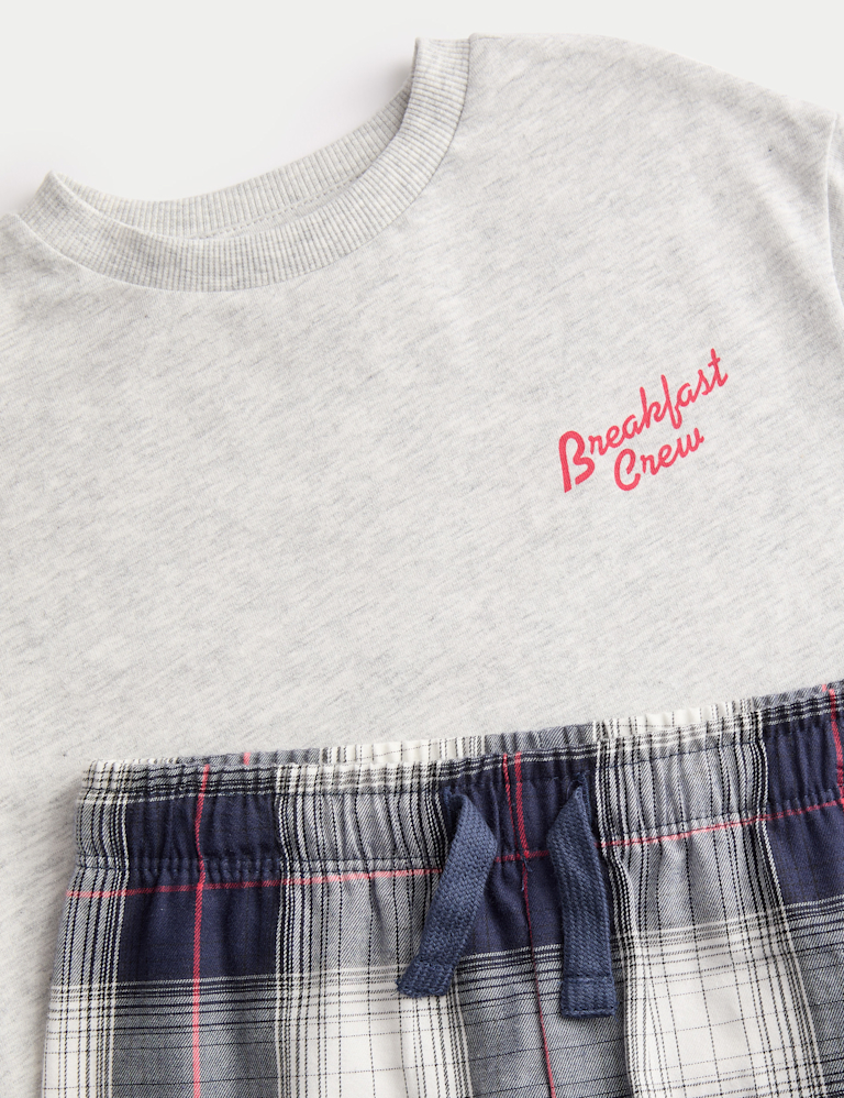 Pure Cotton Breakfast Graphic Pyjamas (3-16 Yrs)