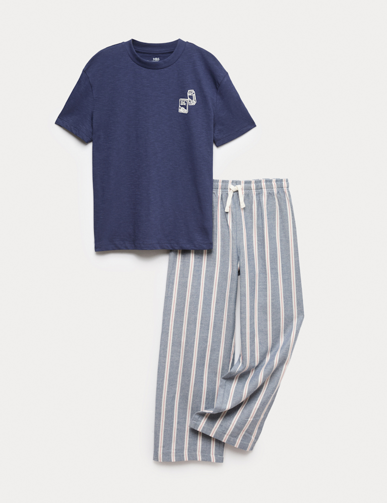 Pure Cotton Rise and Shine Pyjamas (3-16 Yrs)