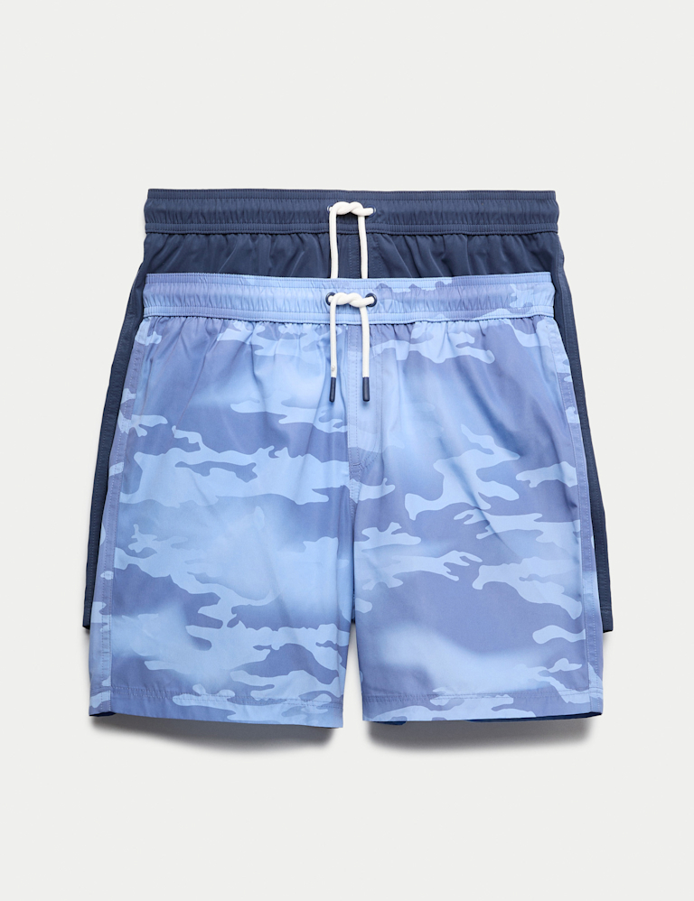 2 Pack Swim Shorts  (6-16 Yrs)