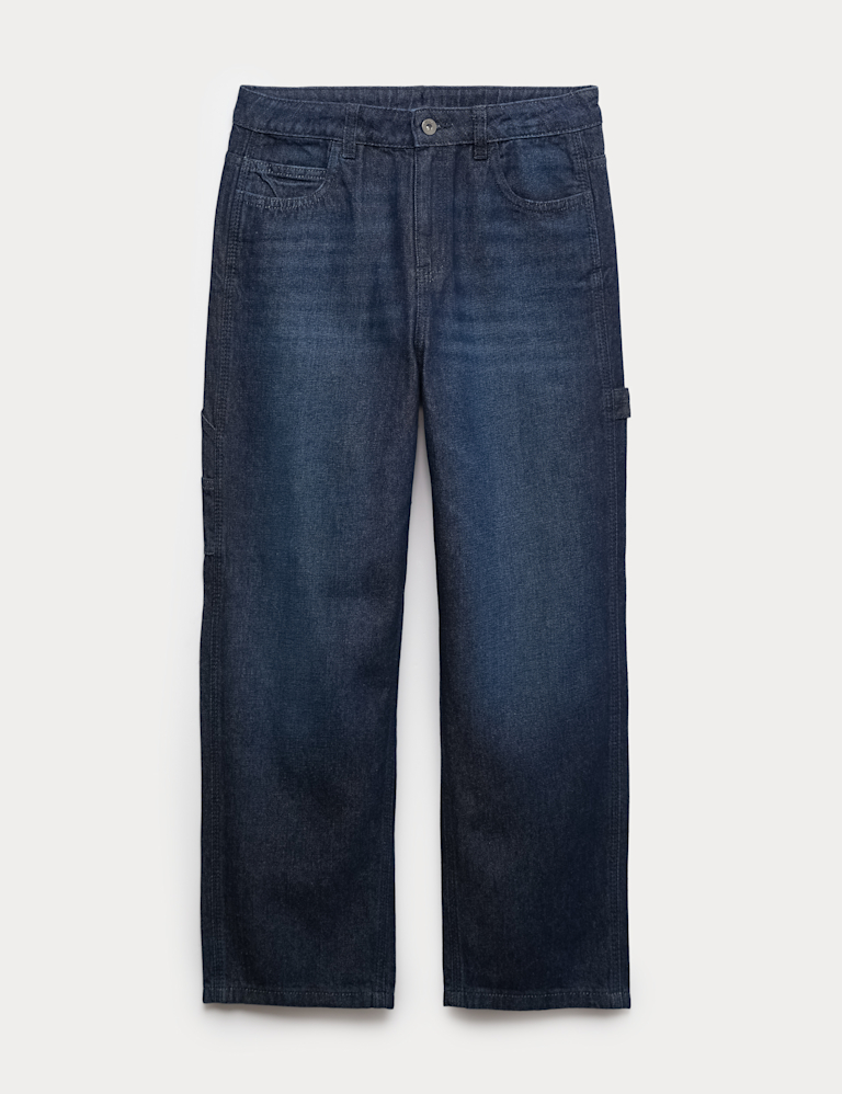 Relaxed Pure Cotton Carpenter Jeans (6-16 Yrs)