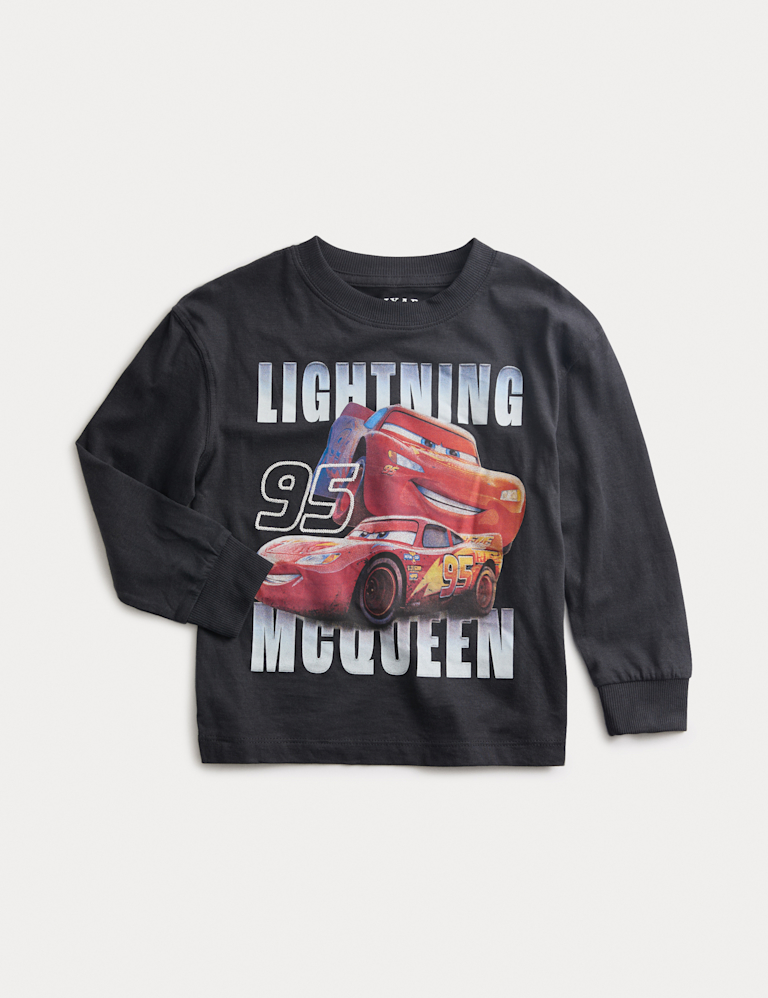 Pure Cotton Disney Cars™ Long Sleeve Top (2-8 Yrs)