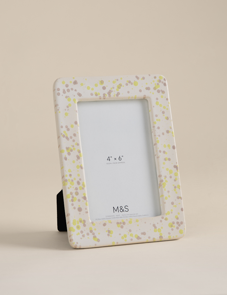 Splatter Ceramic Photo Frame 4×6 inch