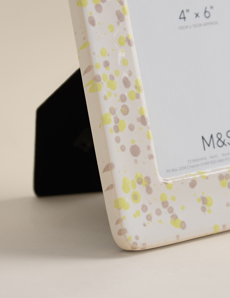 Splatter Ceramic Photo Frame 4×6 inch