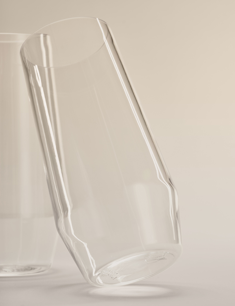 Set of 4 Angular Picnic Hi Ball Glasses