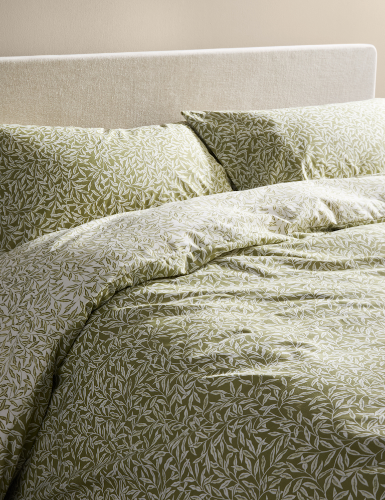 Cotton Blend Willow Leaf Bedding Set