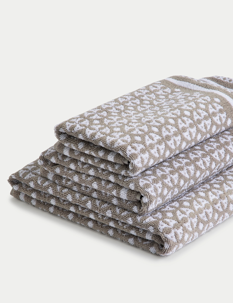 Pure Cotton Geometric Circle Towel