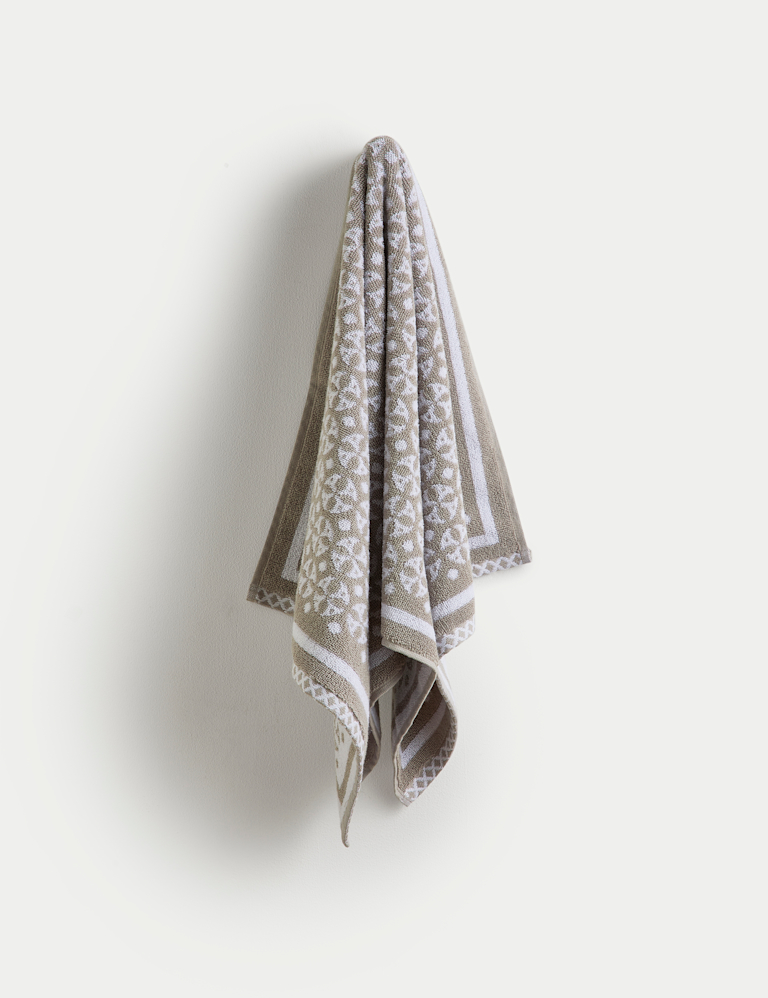 Pure Cotton Geometric Circle Towel