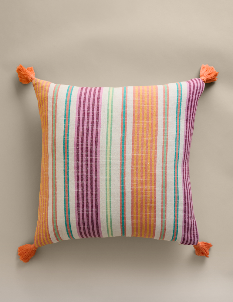 Pure Cotton Woven Striped Outdoor Cushion Pure Cotton Woven Striped Outdoor Cushion
