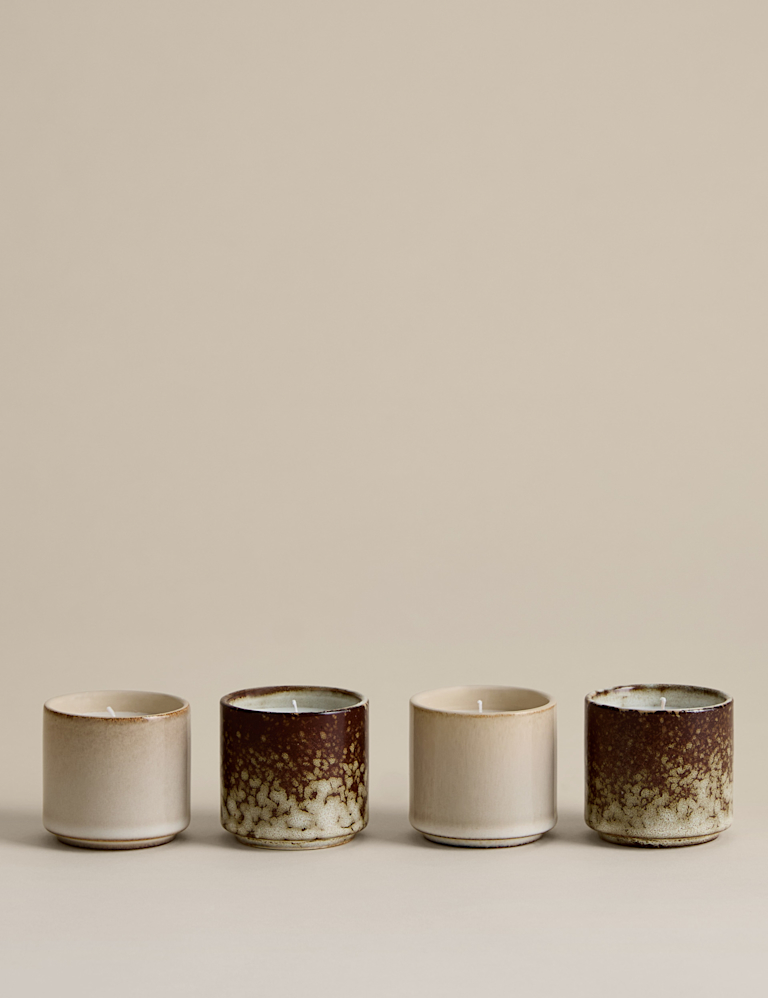Set of 4 Espresso Mug Candles