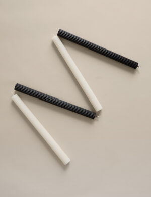 Set of 4 Mono Dinner Candles