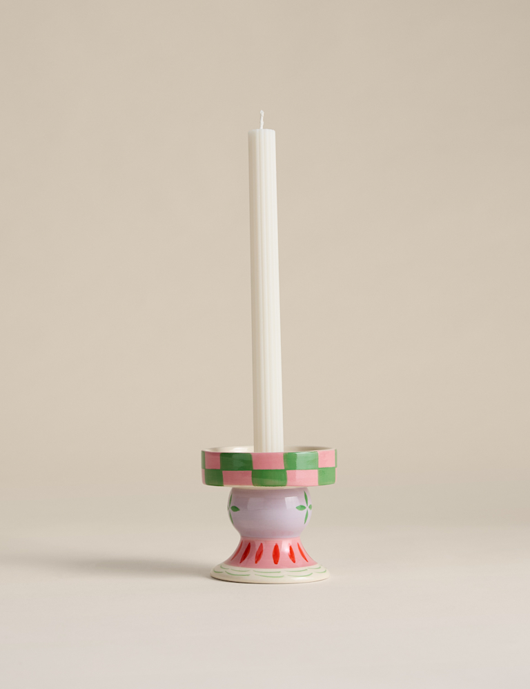 Set of 4 Mono Dinner Candles