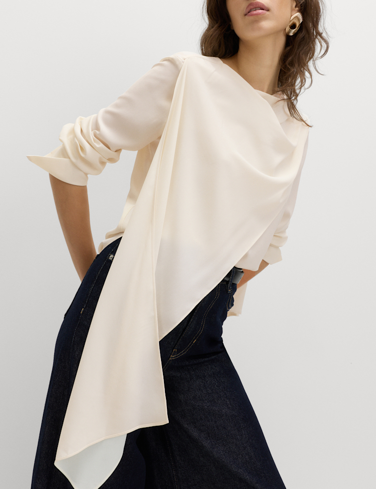 Scarf Detail Blouse