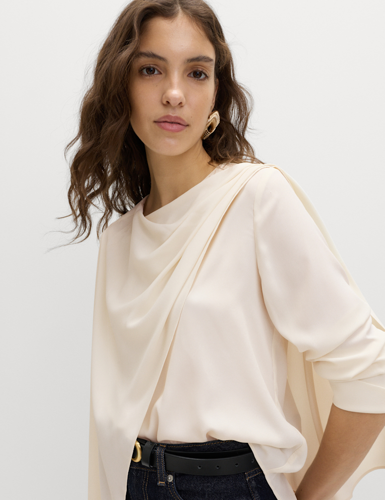Scarf Detail Blouse