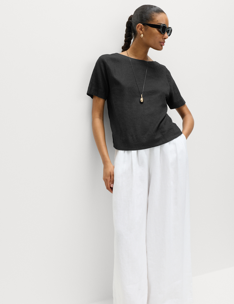 Linen Rich Relaxed T-Shirt