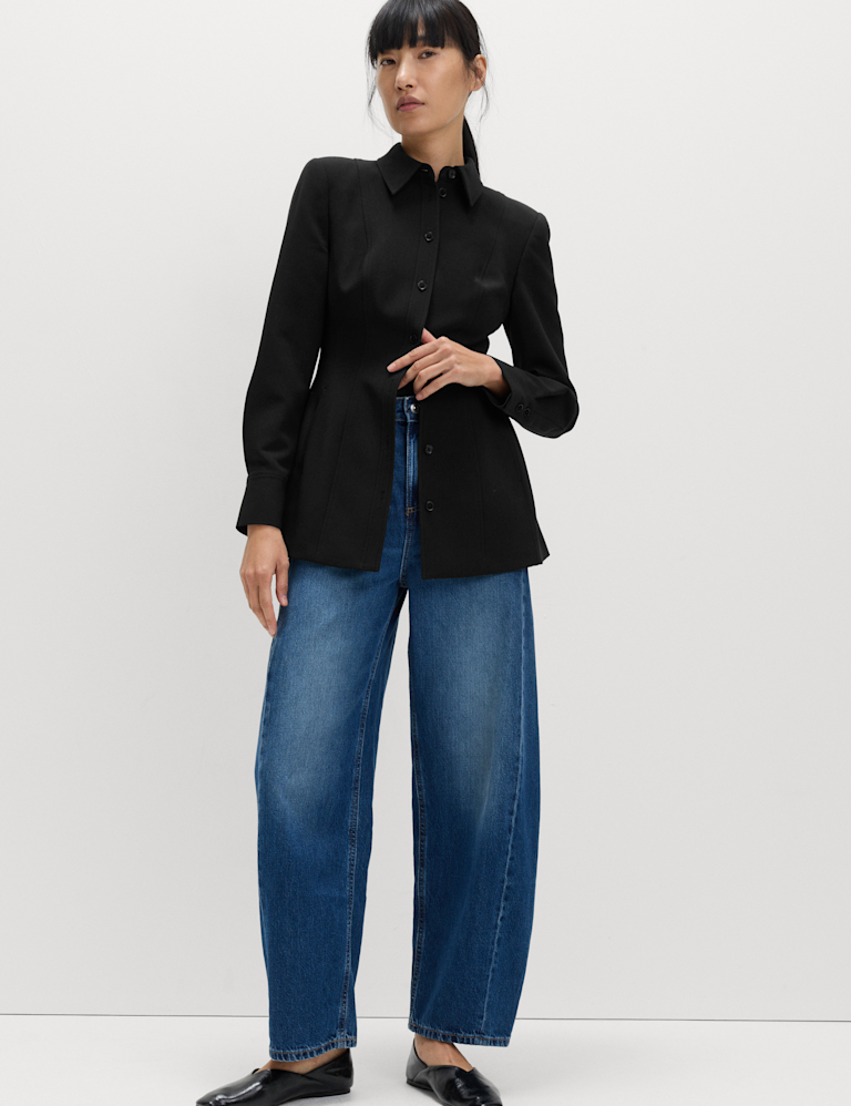 Tailored Cinched Waist Jacket
