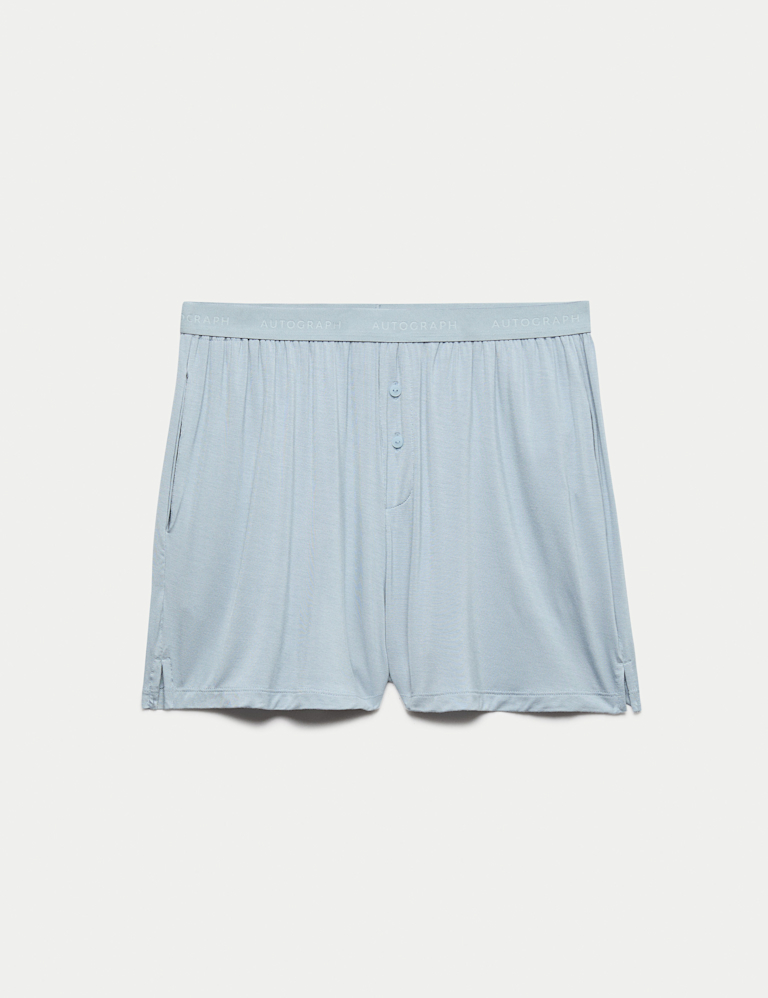 Button Fly Detail Pyjama Shorts