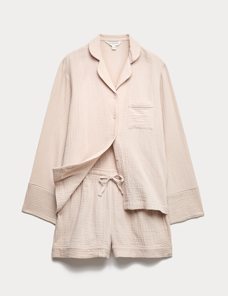 Pure Cotton Muslin Revere Shortie Set