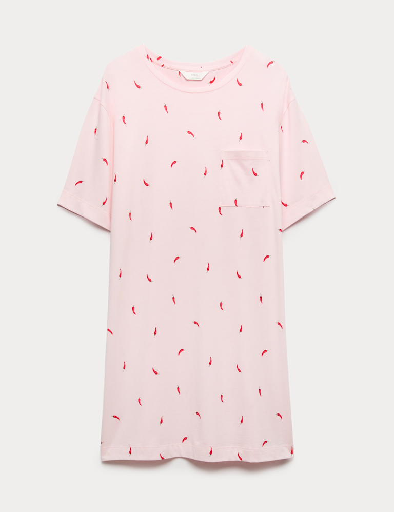 Cotton Modal Printed Minishirt