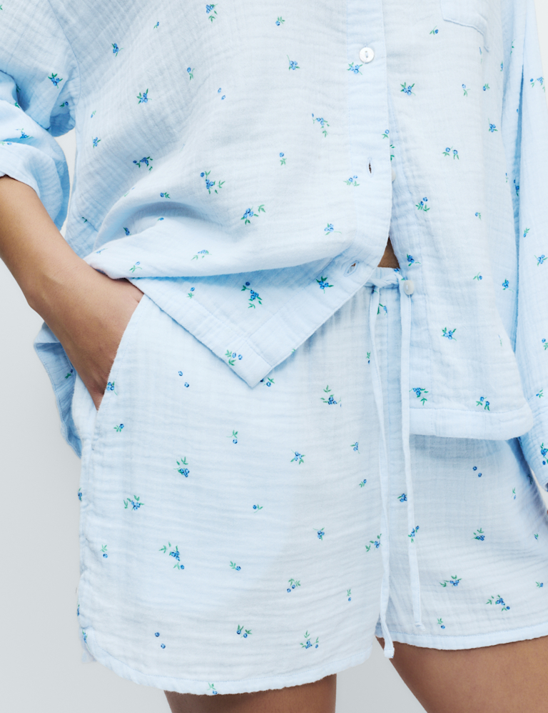 Cool Comfort™ Muslin Printed Shorts