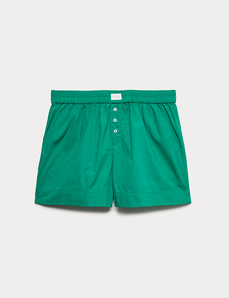 Pure Cotton Poplin Pyjama Shorts