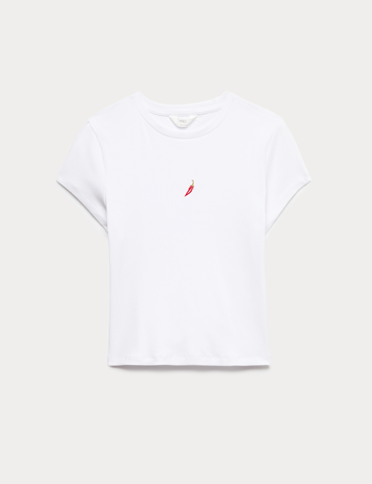 Cotton Modal Ribbed Pyjama T-Shirt