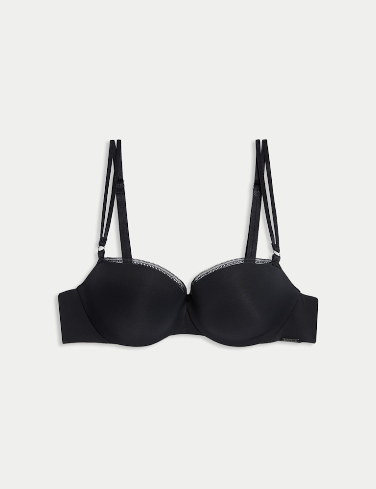 Boston Microfibre Wired Push Up Balcony Bra