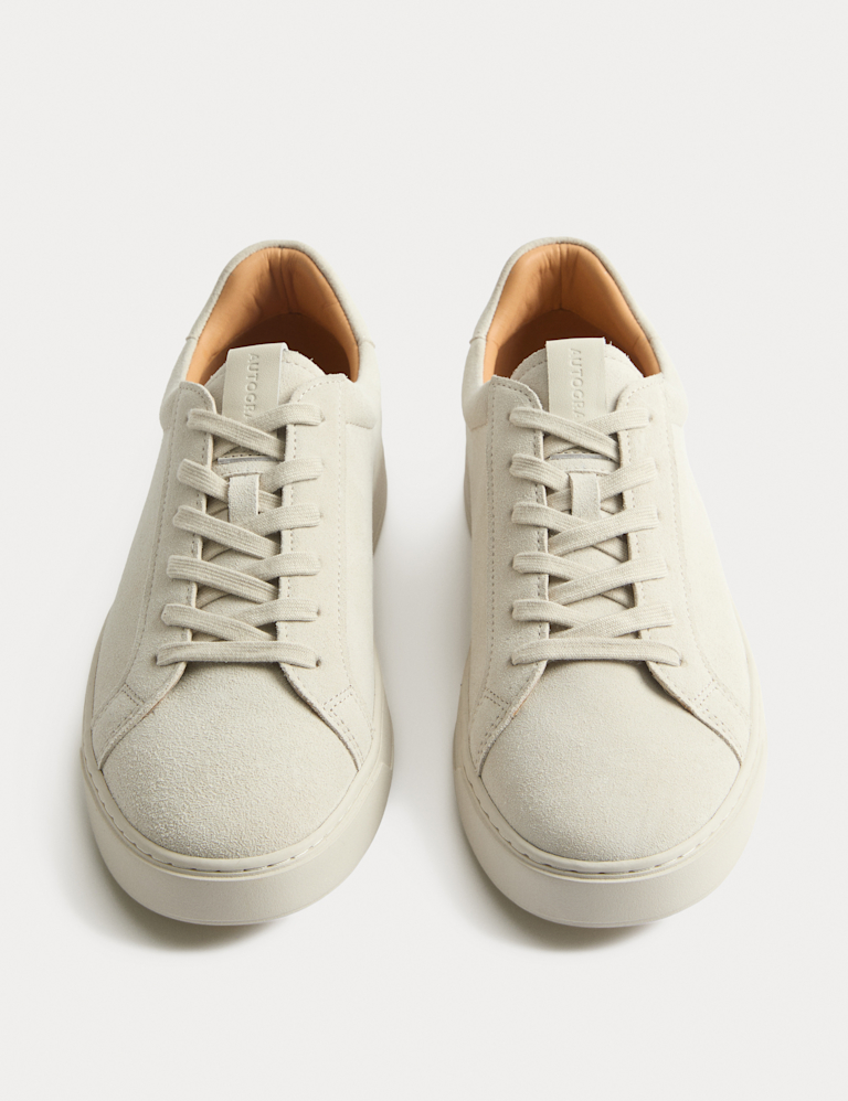 Suede Lace up Trainers