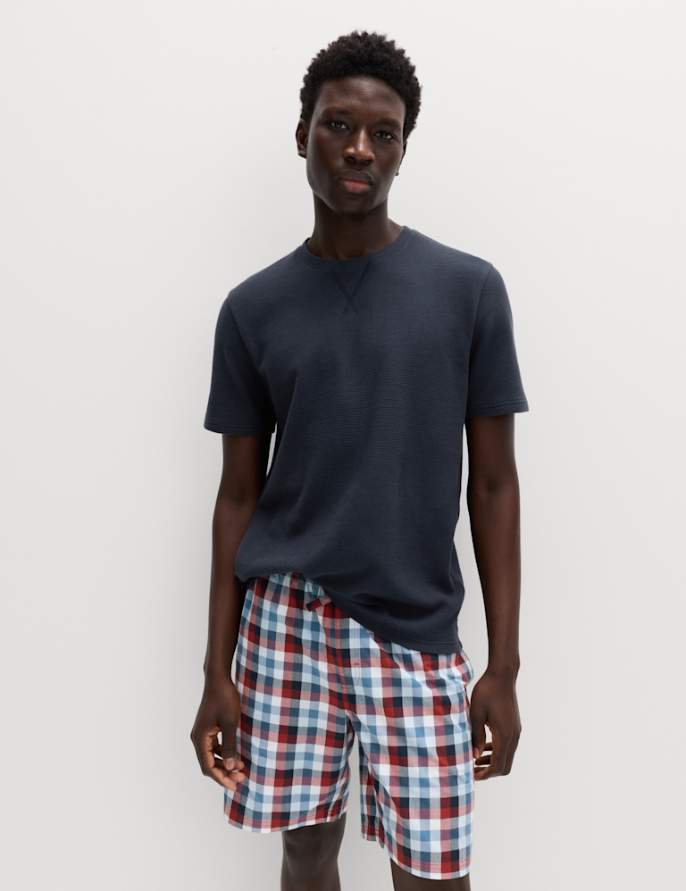 Pure Cotton Checked Pyjamas Set Pure Cotton Checked Pyjamas Set