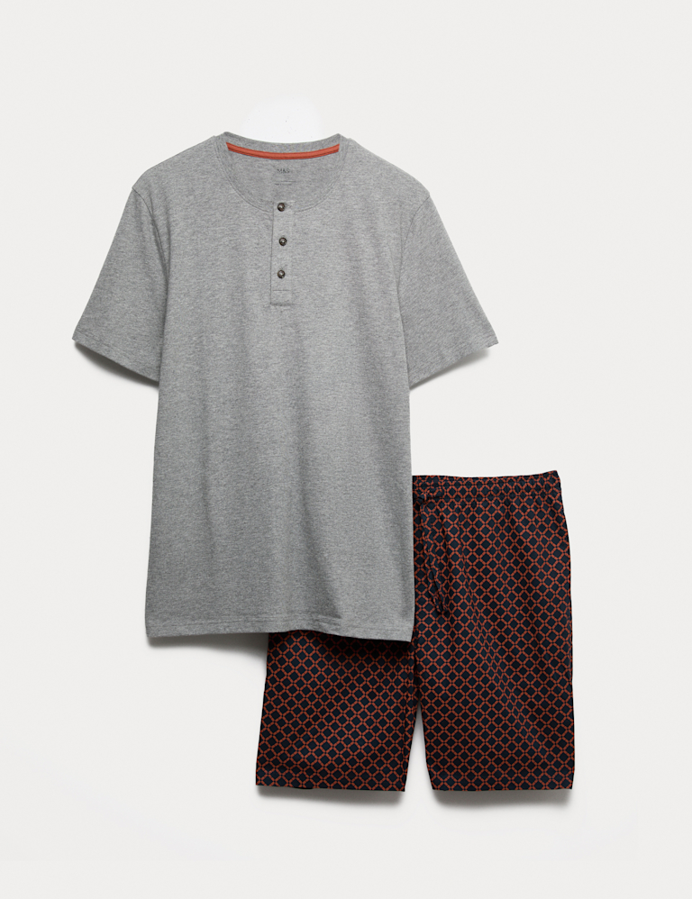 Pure Cotton Geometric Print Pyjama Set