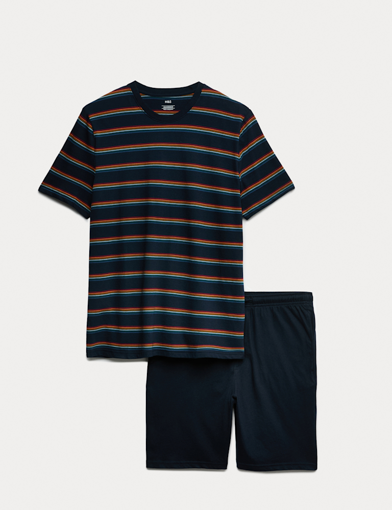 Pure Cotton Rainbow Stripe Pyjama Set