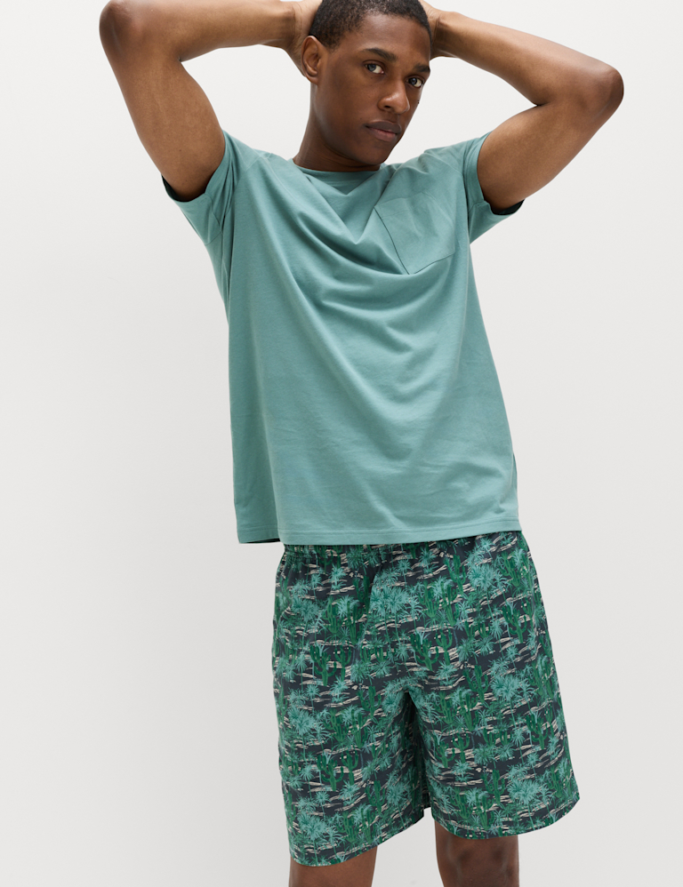Pure Cotton Cactus Print Pyjama Set Pure Cotton Cactus Print Pyjama Set