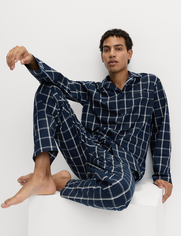 Pure Cotton Checked Pyjama Set Pure Cotton Checked Pyjama Set