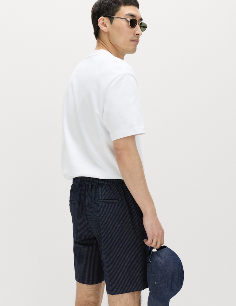 Half-Elasticated Waist Chino Shorts