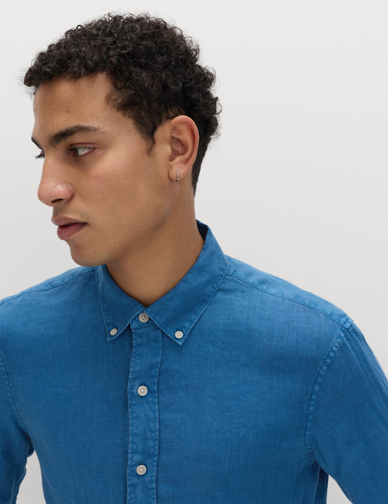 Slim Fit Pure Linen Shirt