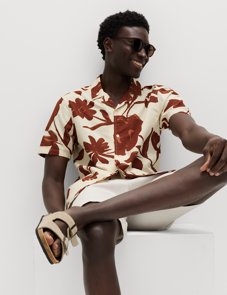 Regular Fit Pure Cotton Short Sleeve Shirt