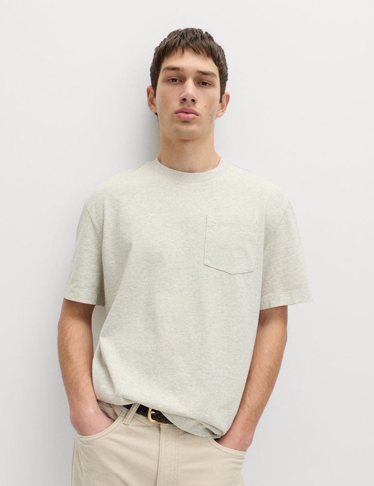 Relaxed Pure Cotton Garment Dyed T-Shirt Relaxed Pure Cotton Garment Dyed T-Shirt