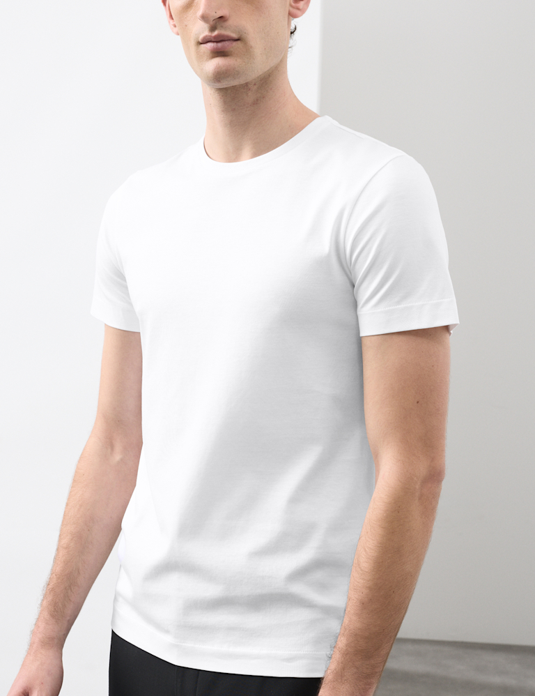 Pure Supima® Cotton Slim Fit Crew Neck T Shirt