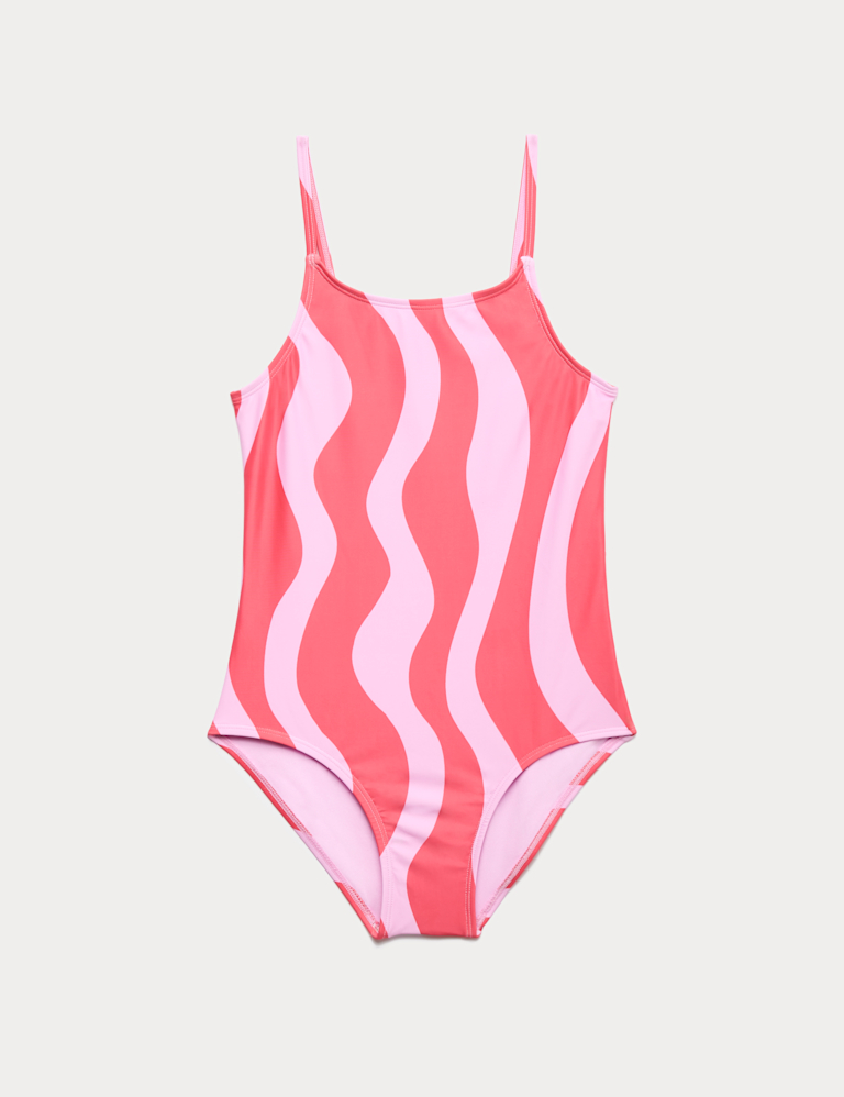 Wavey Stripe Swimsuit (6-16 Yrs) Wavey Stripe Swimsuit (6-16 Yrs)